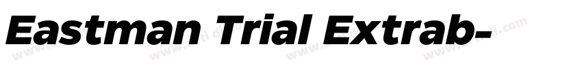 Eastman Trial Extrab字体转换